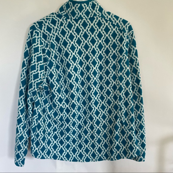 Lands’ End kids jacket blue and white - Picture 2 of 4